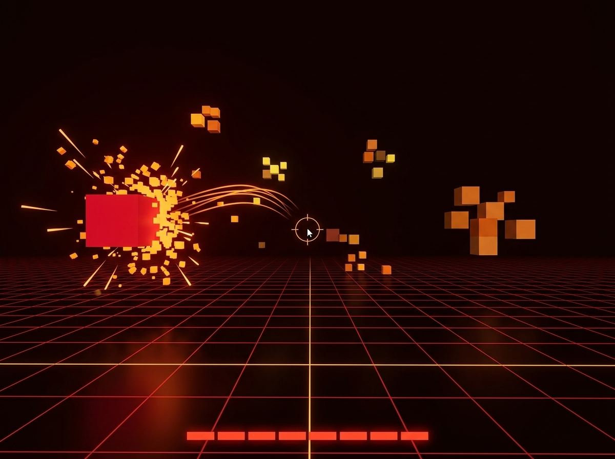Cube Crusher - Ultimate Neon FPS Survival